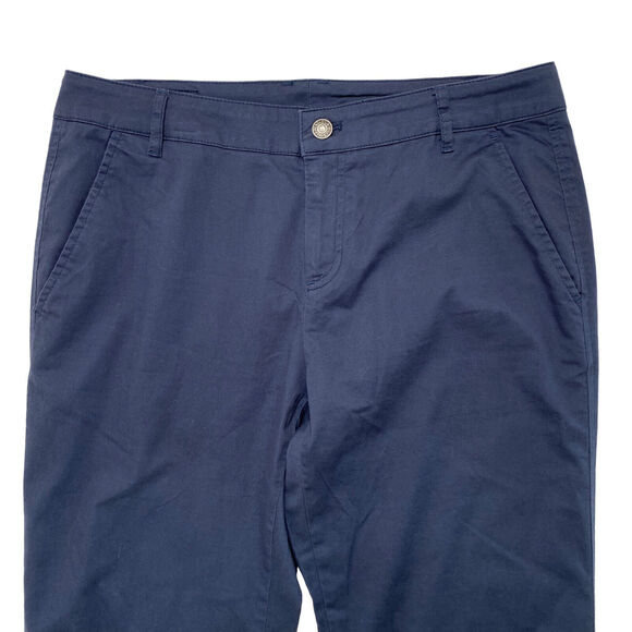 PENDLETON Boyfriend Chinos in Navy Blue Size 10 Petite Womens Cotton Stretch - Picture 3 of 8